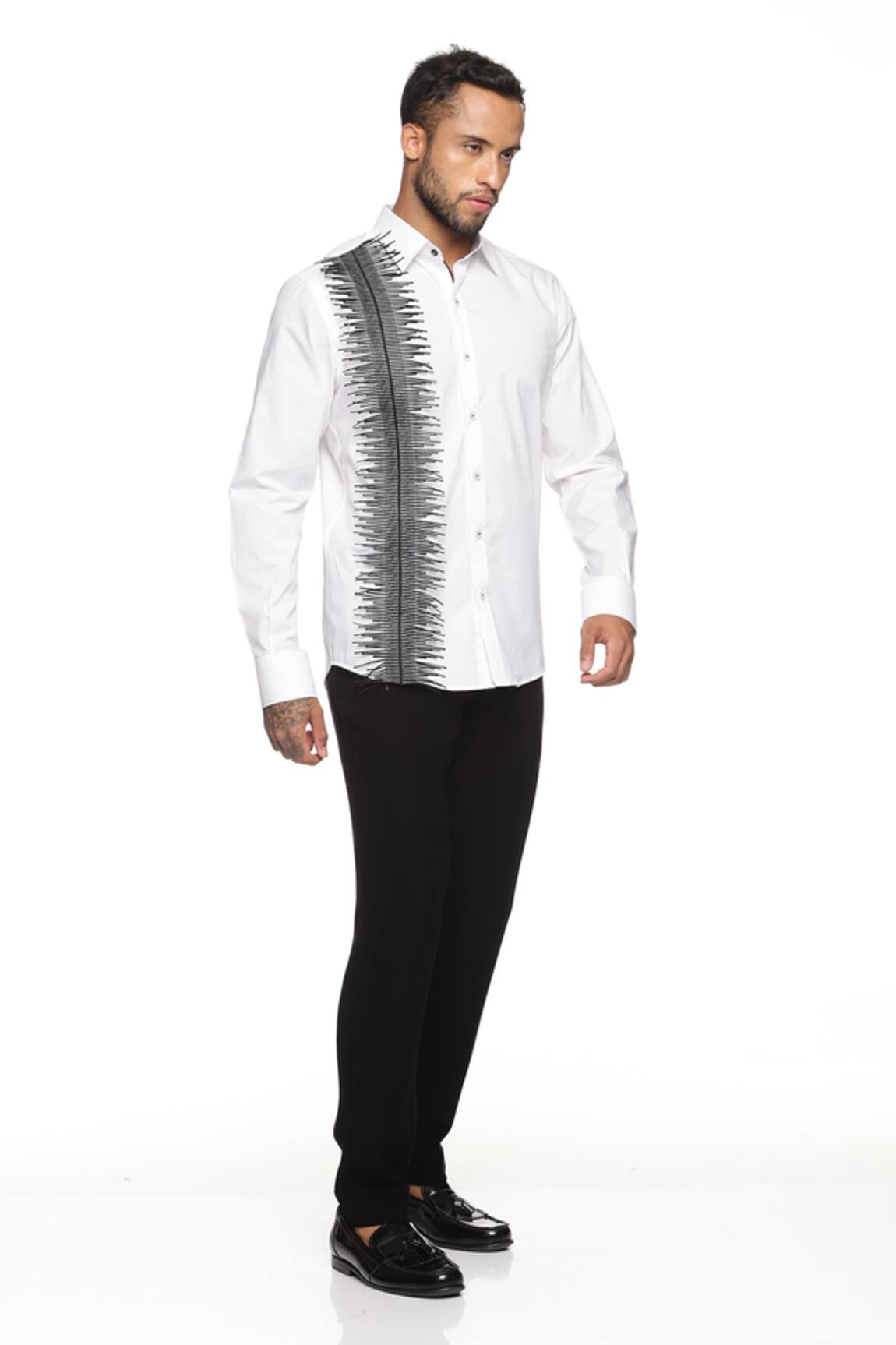 Paresh Lamba Cotton Embroidered Shirt