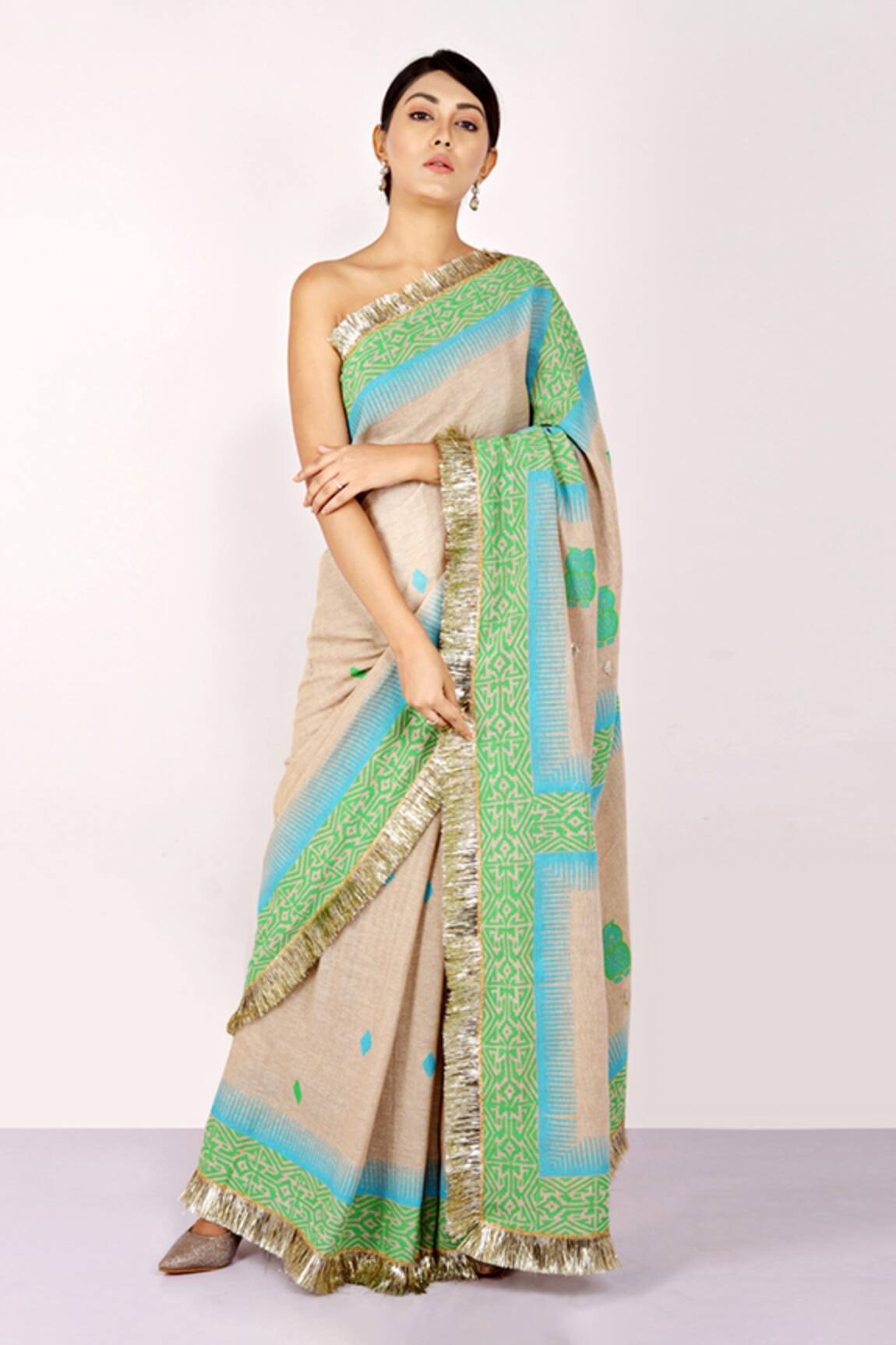 Anita Kanwal Handloom Printed Saree 