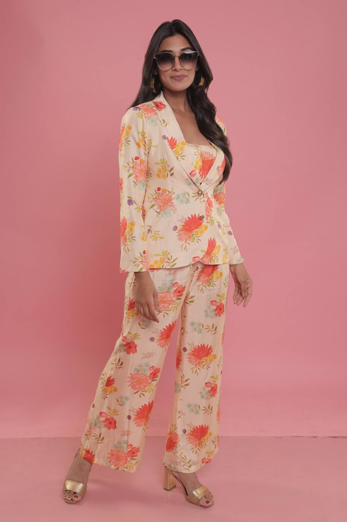 Seams Pret And Couture Erica Printed Jacket & Pant Set 