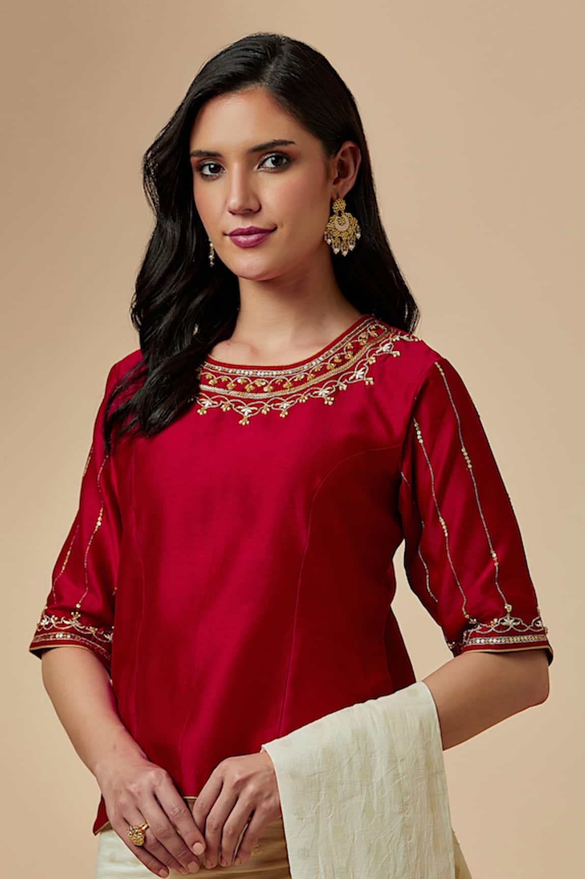 Anantaa By Roohi Silk Chanderi Blouse 