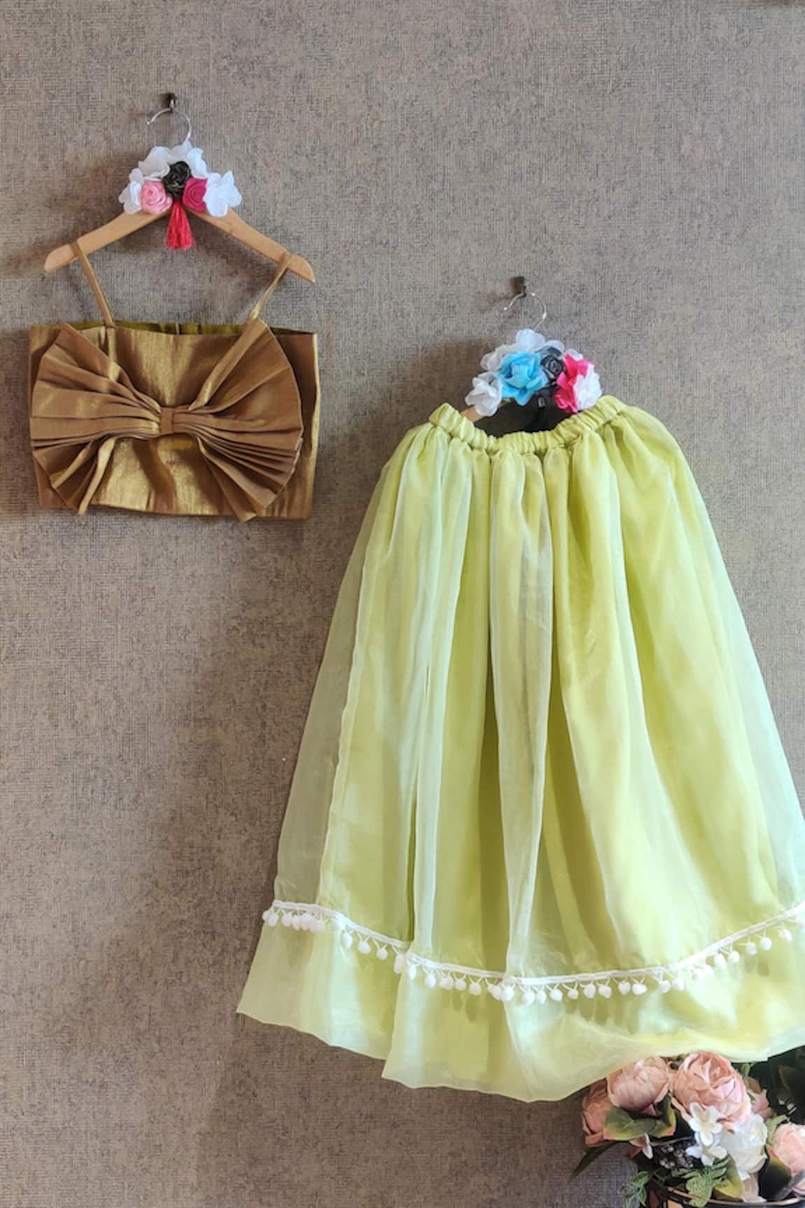 Little Secrets Organza Skirt & Bow Top Set