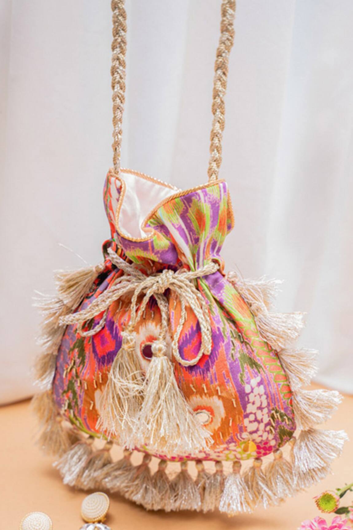 Payal Singhal Accessories African Print Potli 