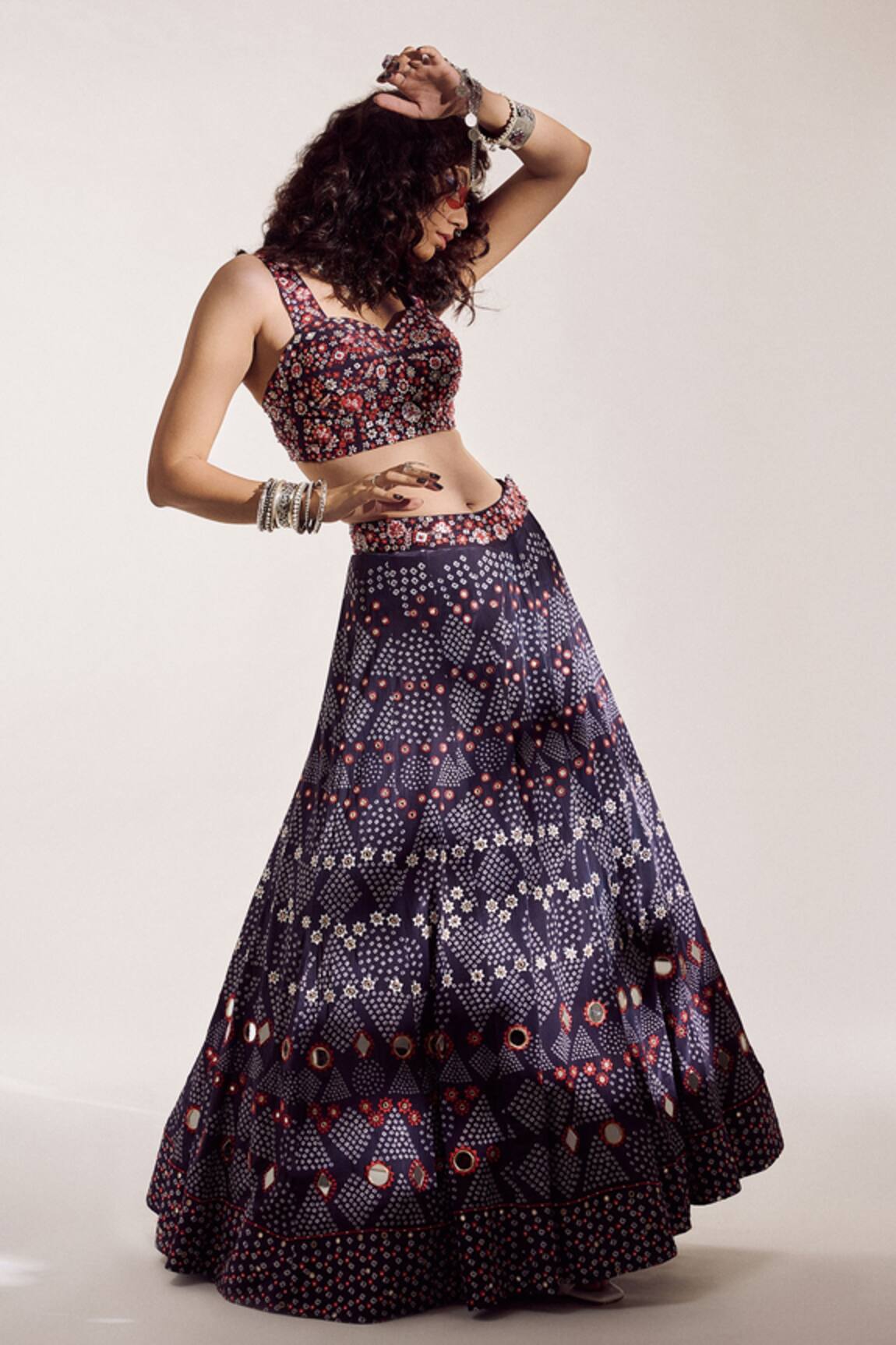 Amka Nargis Embroidered Lehenga Set
