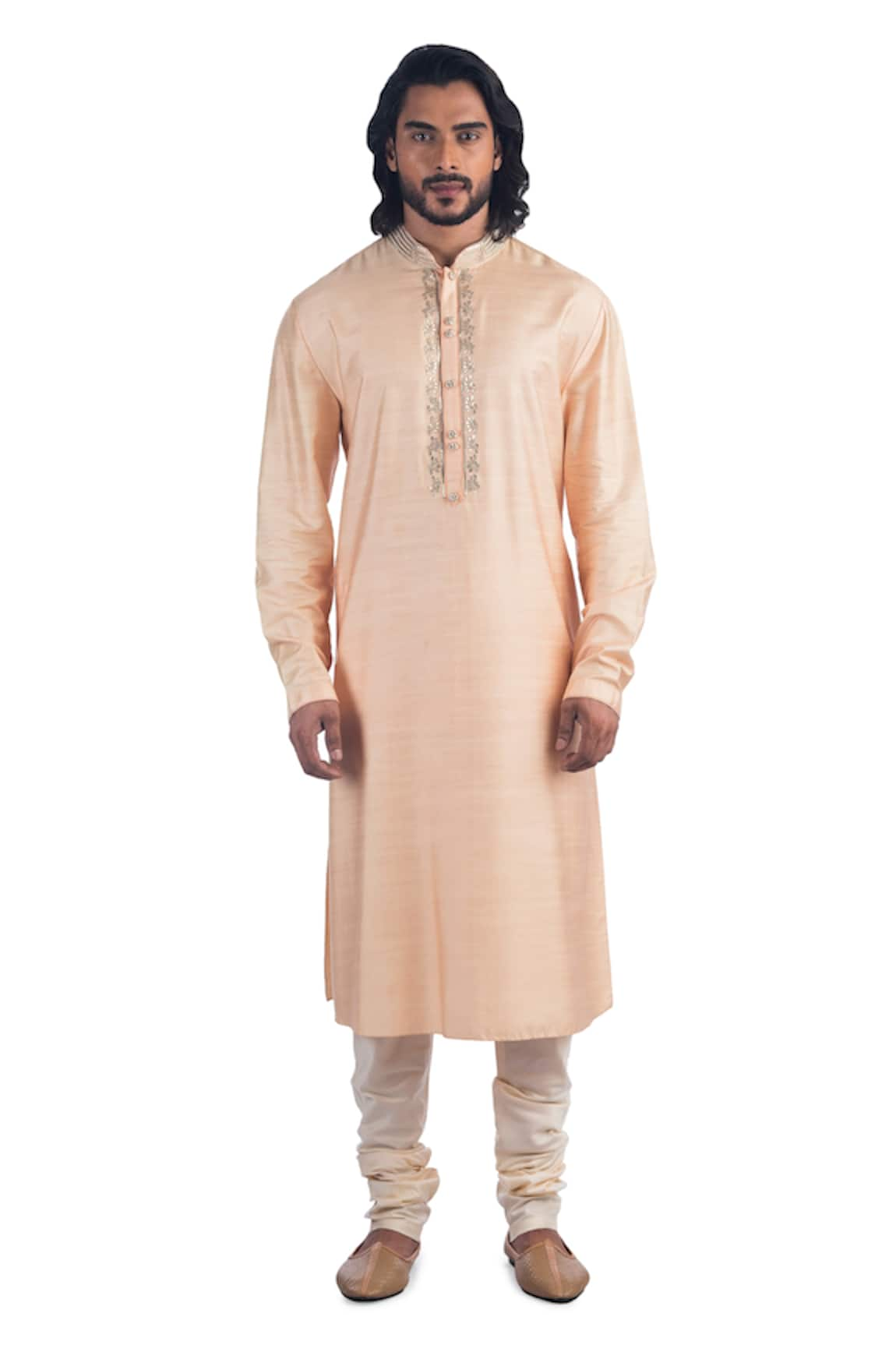 Poonam Kasera Mandarin Collar Kurta Set