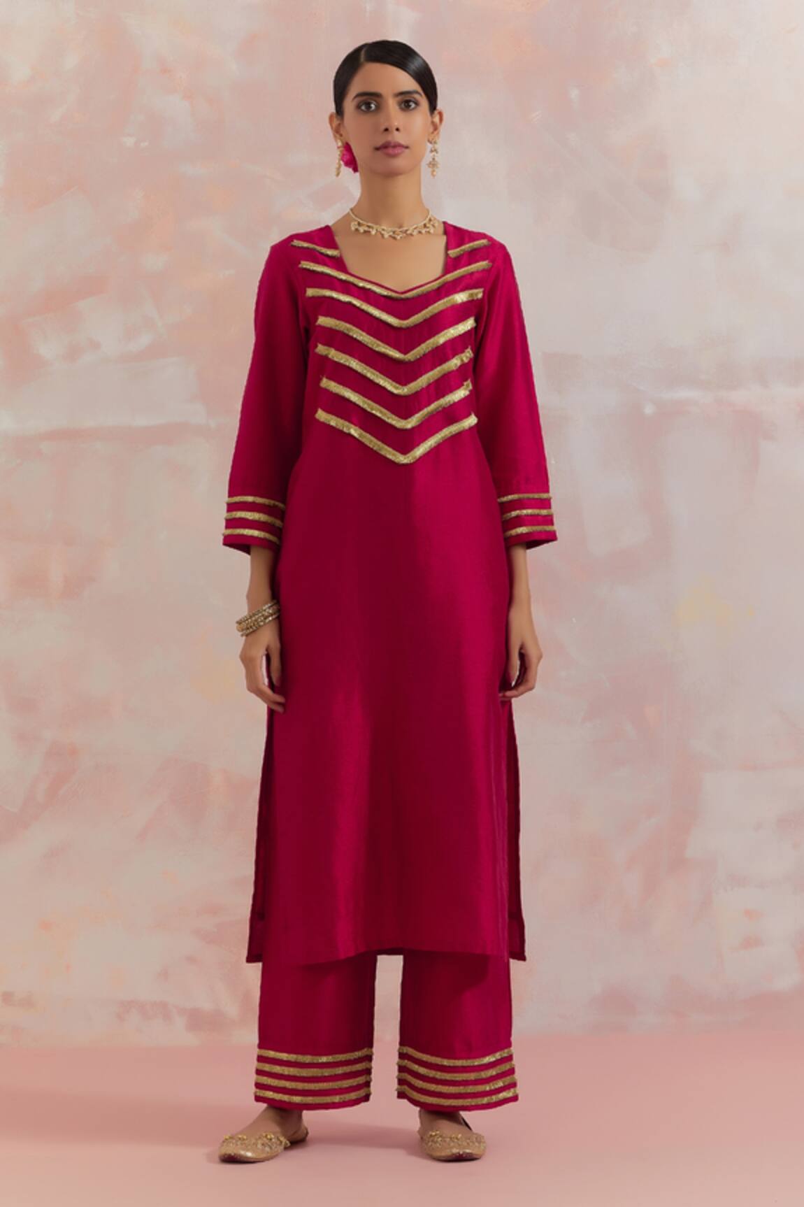 The Indian Cause Rooh Gota Work Kurta 