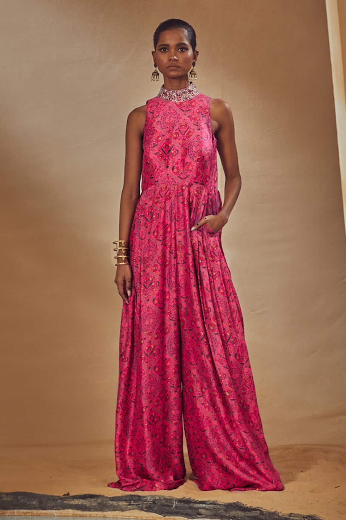 Drishti & Zahabia Floral Print Jumpsuit
