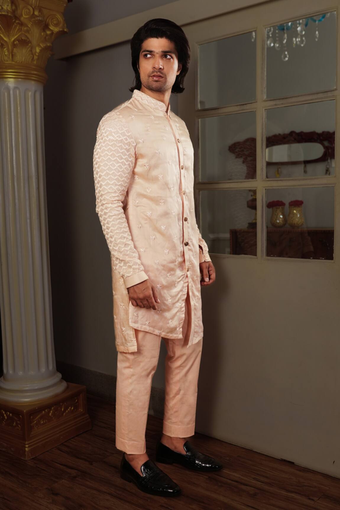 Yajy By Aditya Jain Seri Kurta & Pant Set