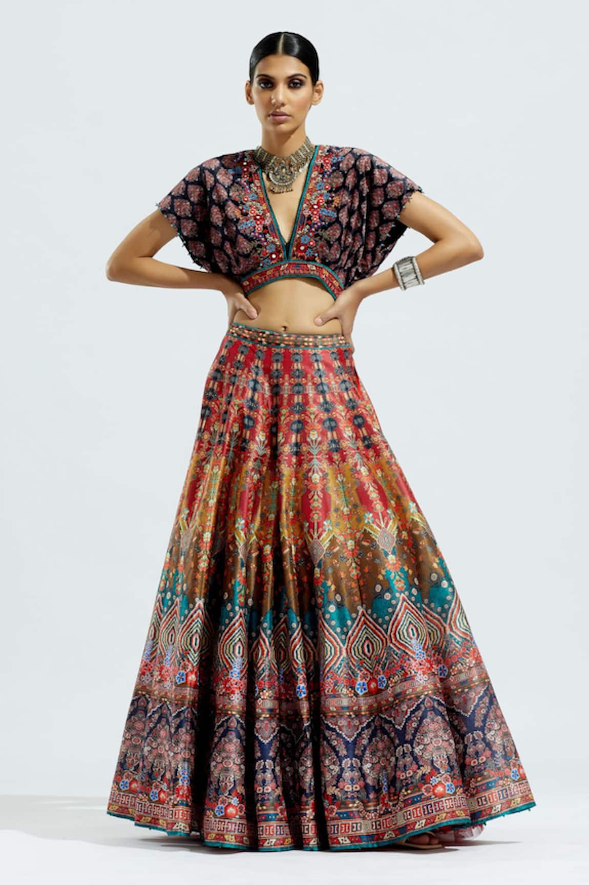 Rajdeep Ranawat Leela Printed Lehenga Skirt