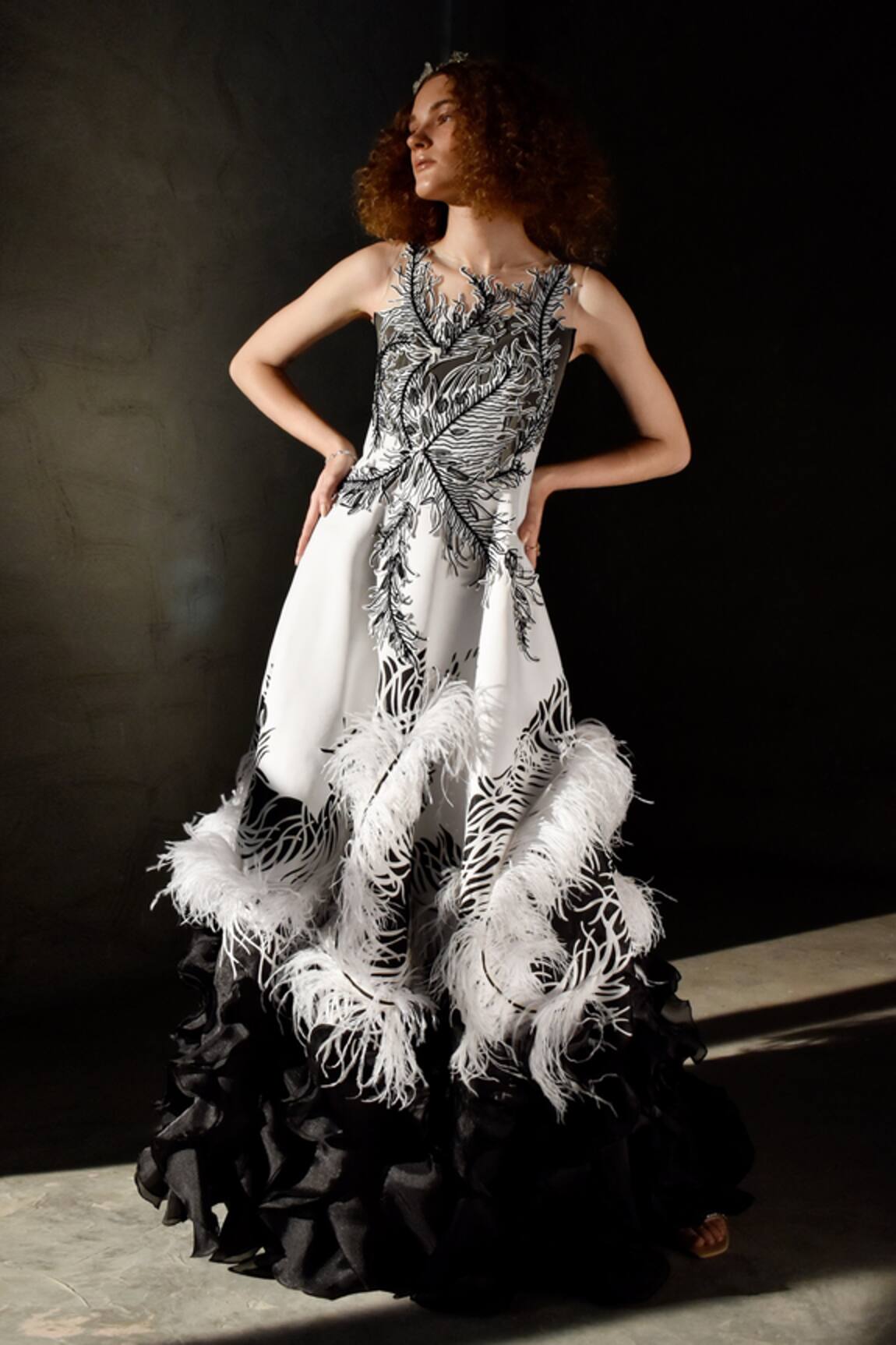 Geisha Designs Jeanne Ruffle Gown 
