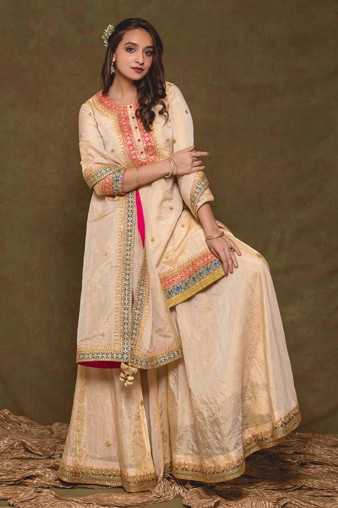 Surbhi shah Sequin Embroidered Kurta Set