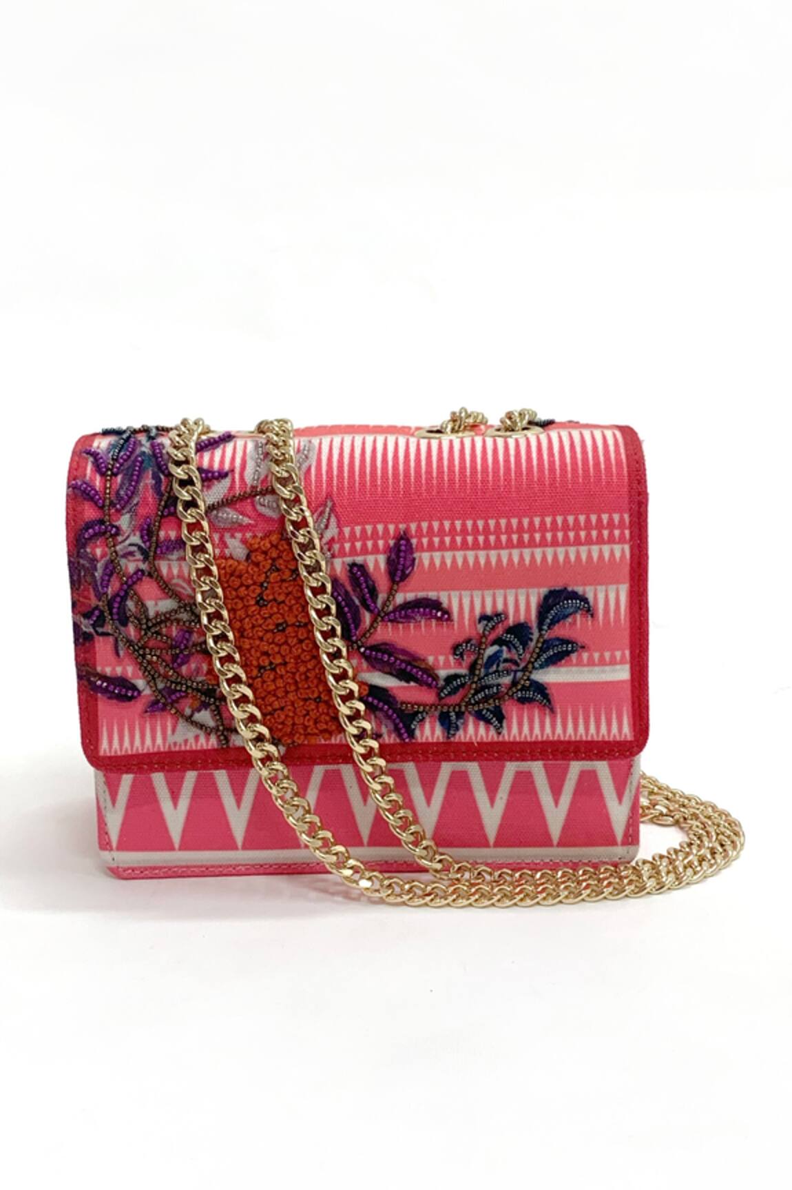 The Garnish Company Briar Stitchline Embroidered Sling Bag