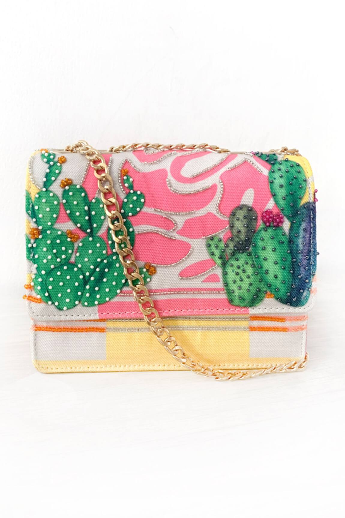 The Garnish Company Saguaro Cactus Print Sling Bag