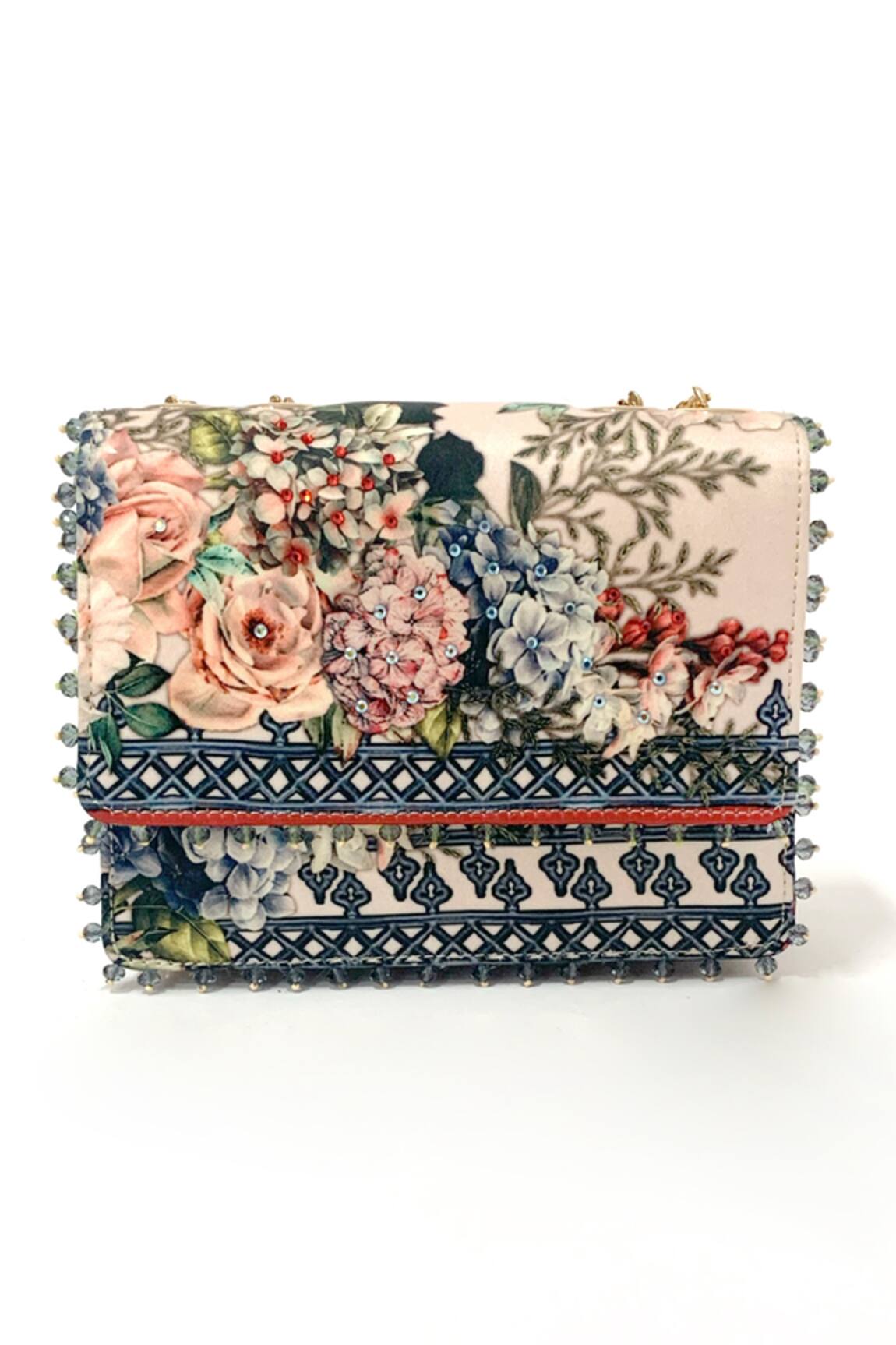 The Garnish Company Fleur Floral Print Sling Bag