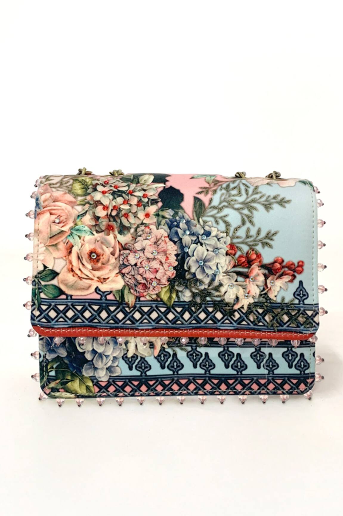The Garnish Company Fleur Floral Print Sling Bag
