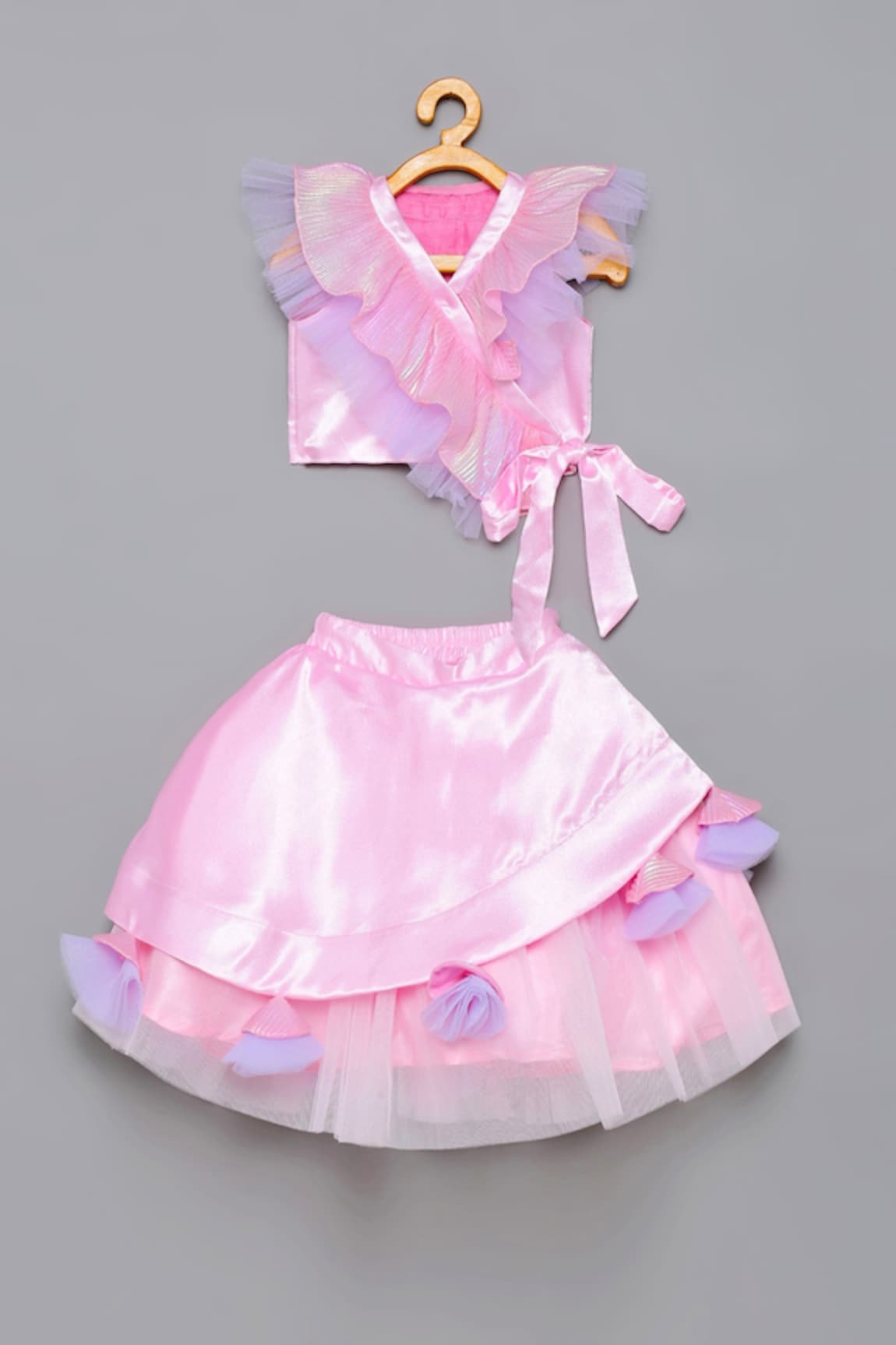 Tutus by Tutu Ruffle Holographic Top & Skirt Set