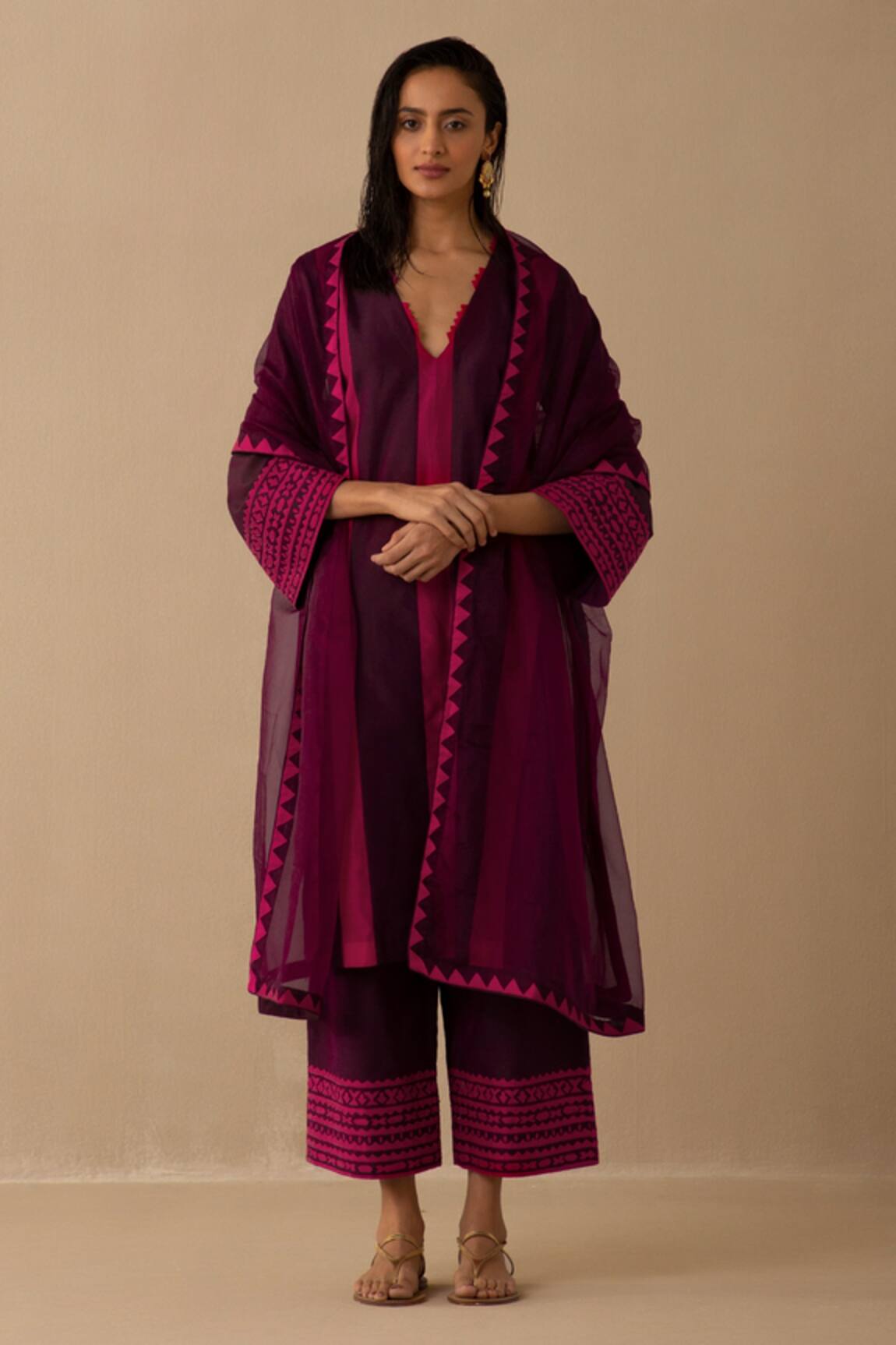 Sureena Chowdhri Aafreen Kurta Palazzo Set