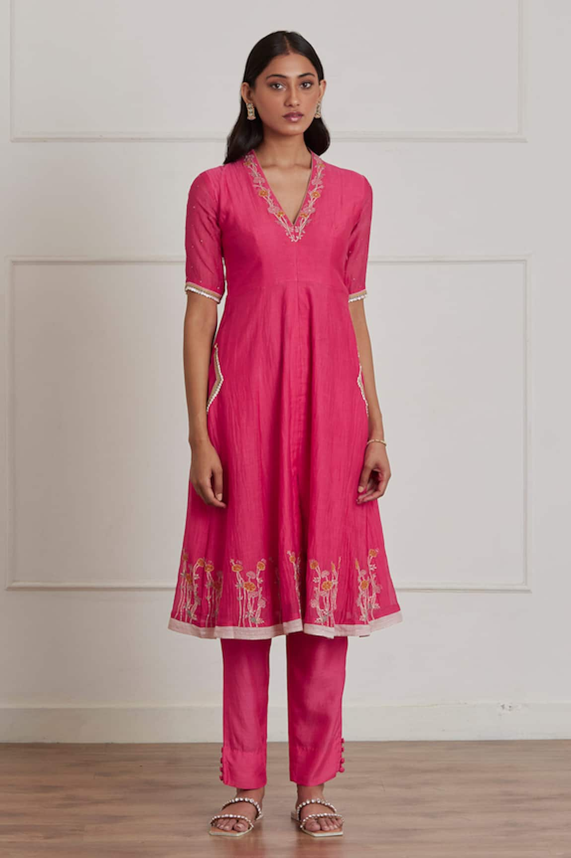 Nimbus V Neck Kurta & Pant Set