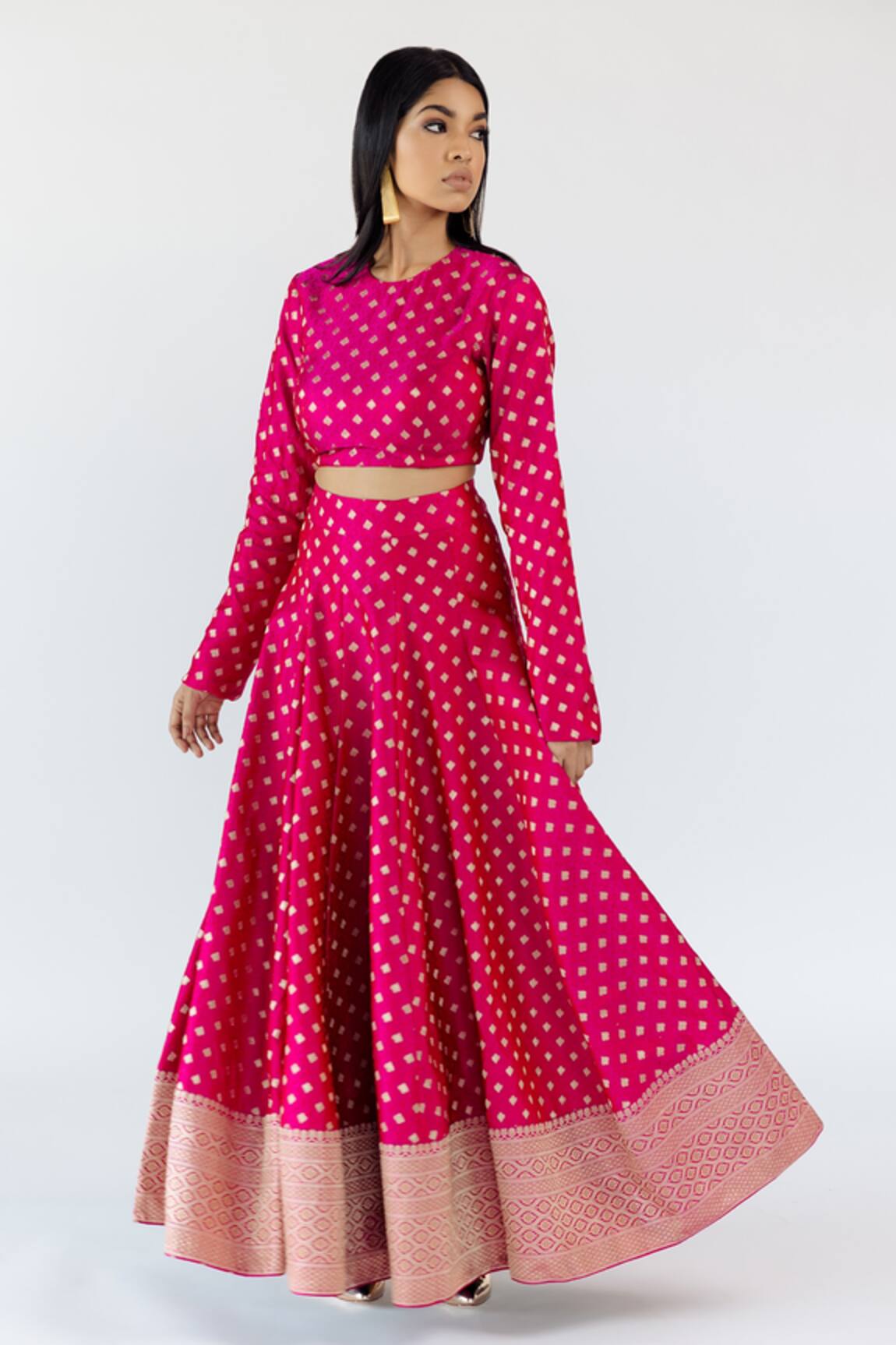 Mimamsaa Bindia Embroidered Lehenga Set