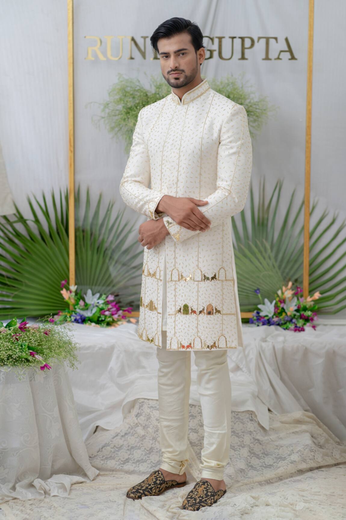 Runit Gupta Amey Embellished Sherwani Set
