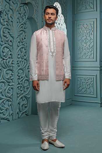 Vanshik Zardozi Work Bundi & Kurta Set