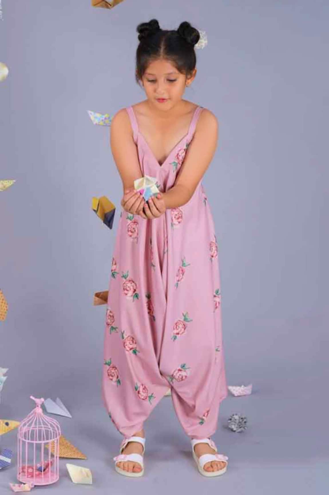 Pasha India Printed Palazzo Jumpsuit 