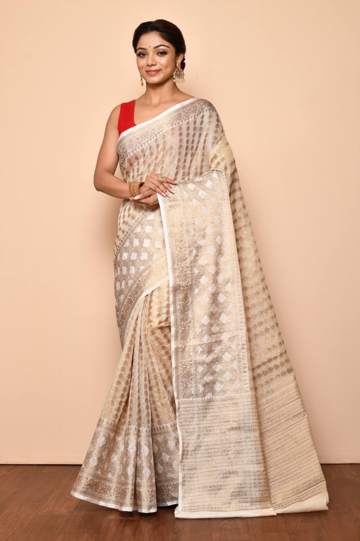 Arihant Rai Sinha Banarasi Kota Silk Woven Saree