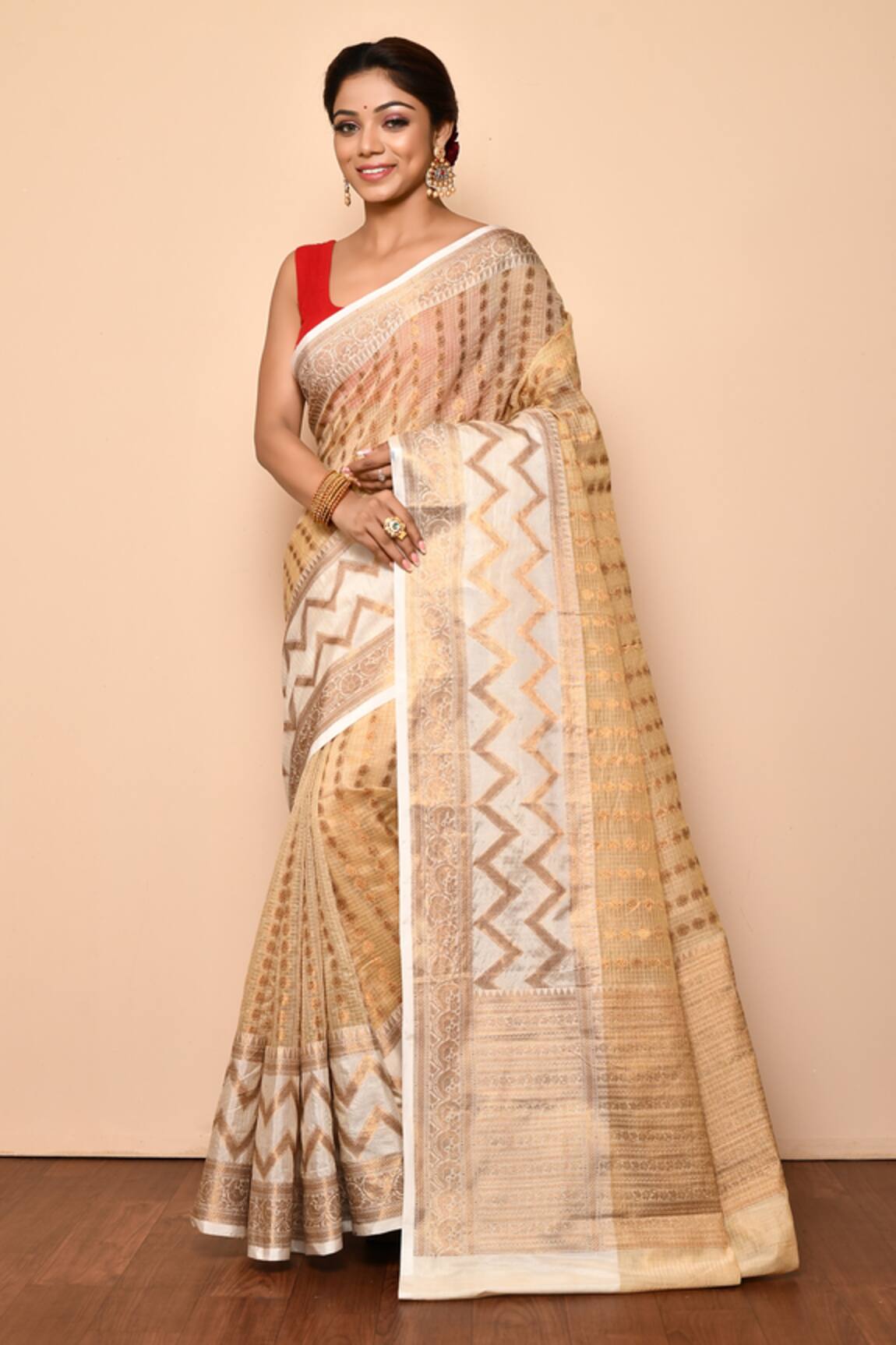 Arihant Rai Sinha Banarasi Kota Silk Woven Saree