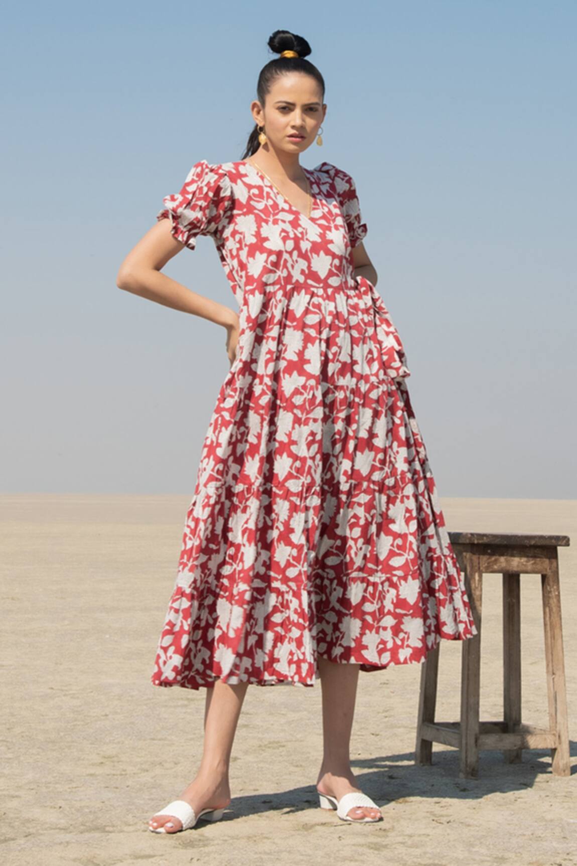 Marche Floral Print Wrap Dress