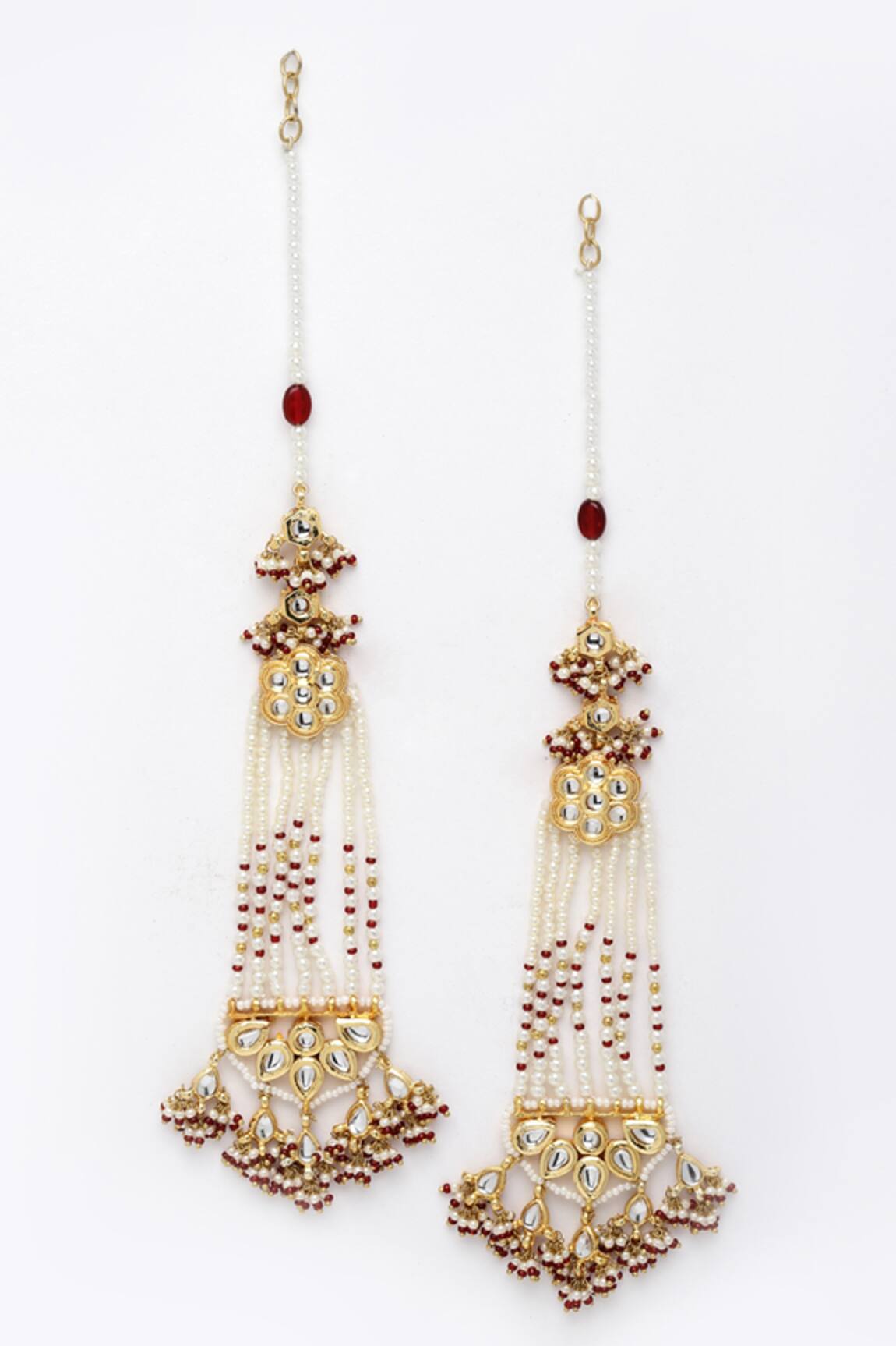 Dugran By Dugristyle Kundan Embellished Dangler Earrings 