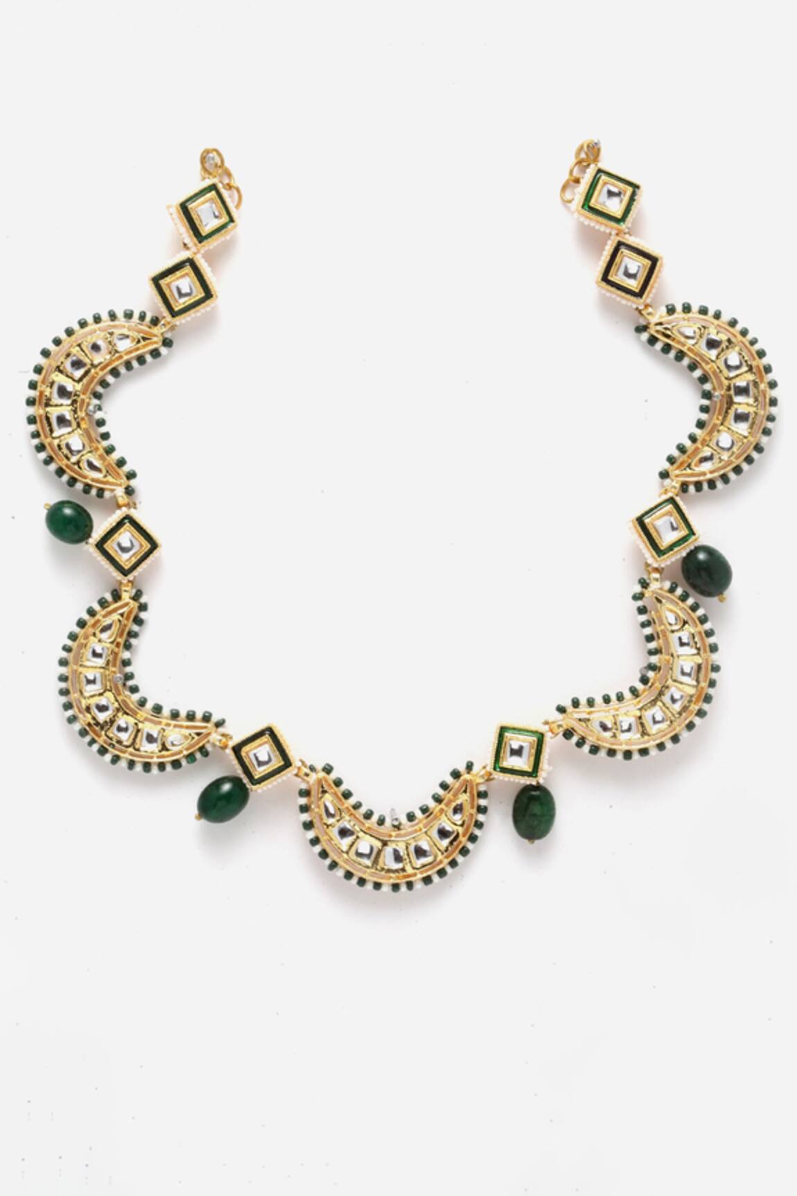 Dugran By Dugristyle Crescent Embellished Mathapatti