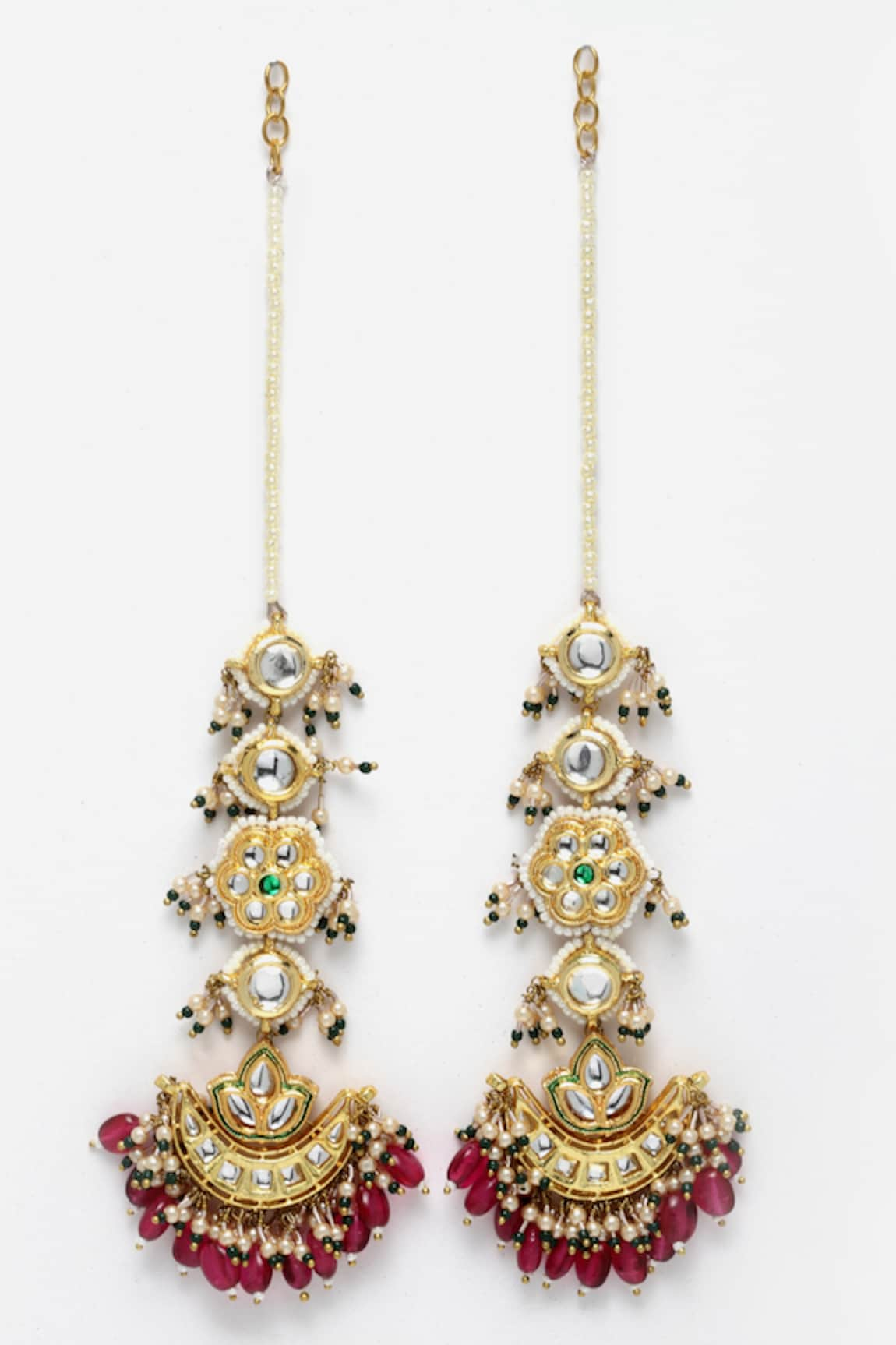 Dugran By Dugristyle Kundan Embellished Dangler Earrings