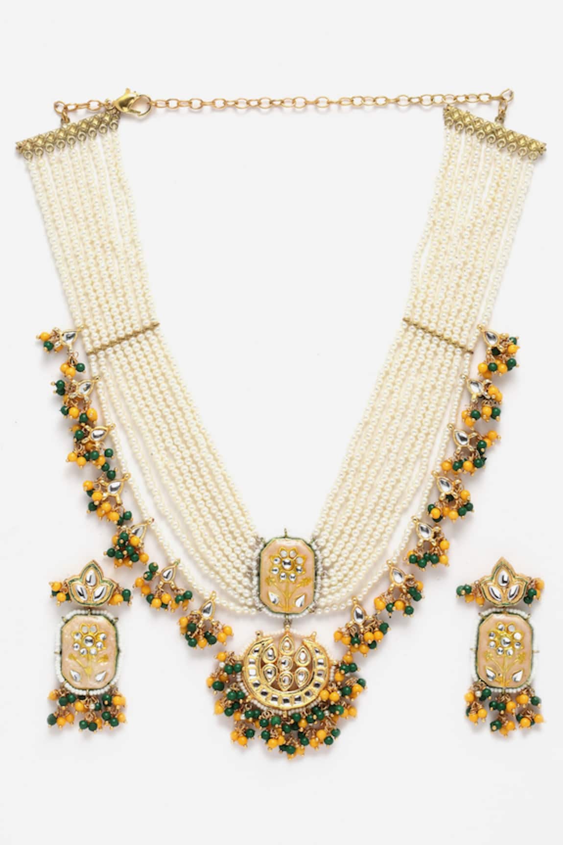 Dugran By Dugristyle Meenakari Necklace Set 