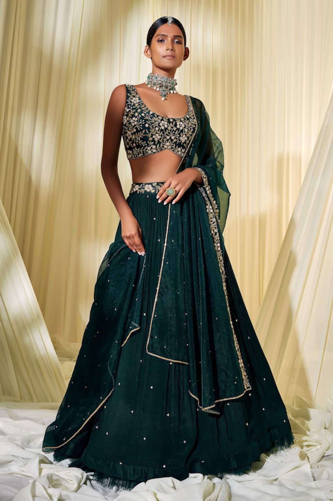 As On Pic Georgette Lehenga With Blouse And Dupatta In Multiple Colors at  Rs 4599 in Delhi