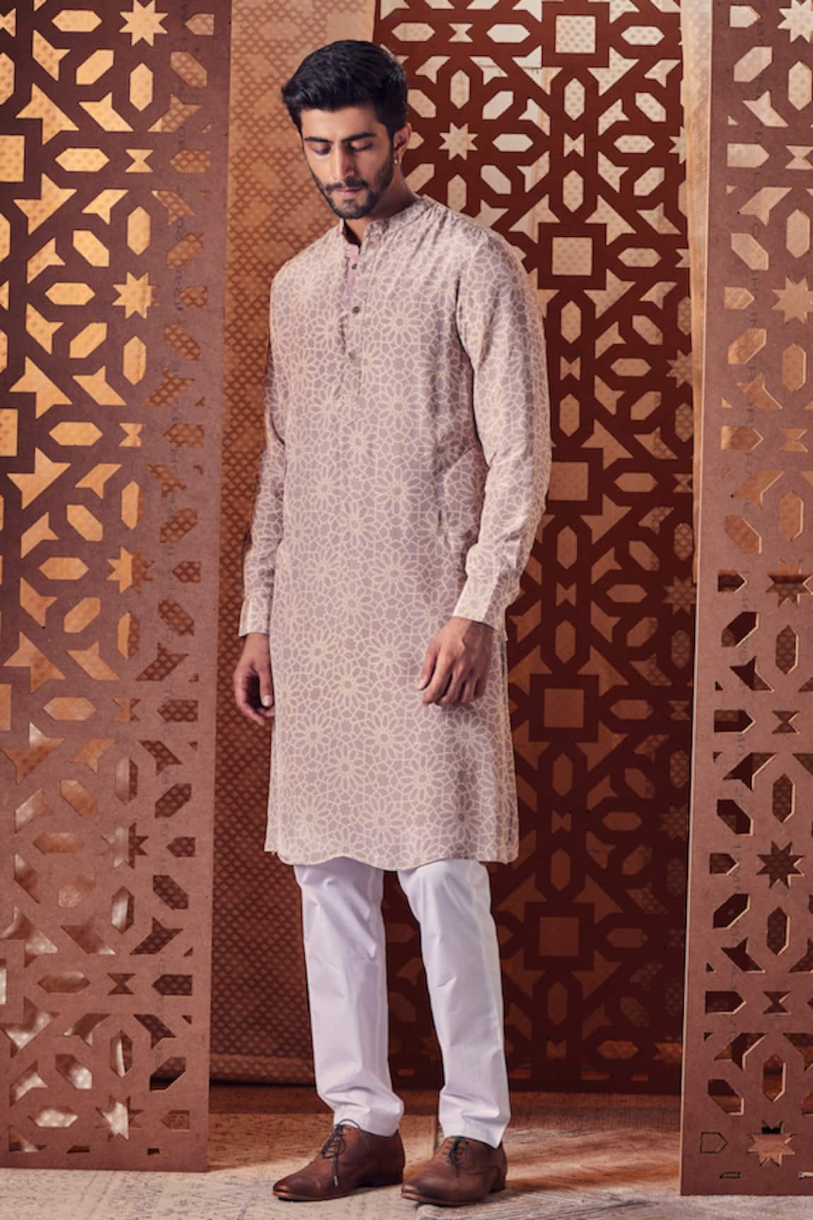 Charkhee Geometric Print Kurta Set 