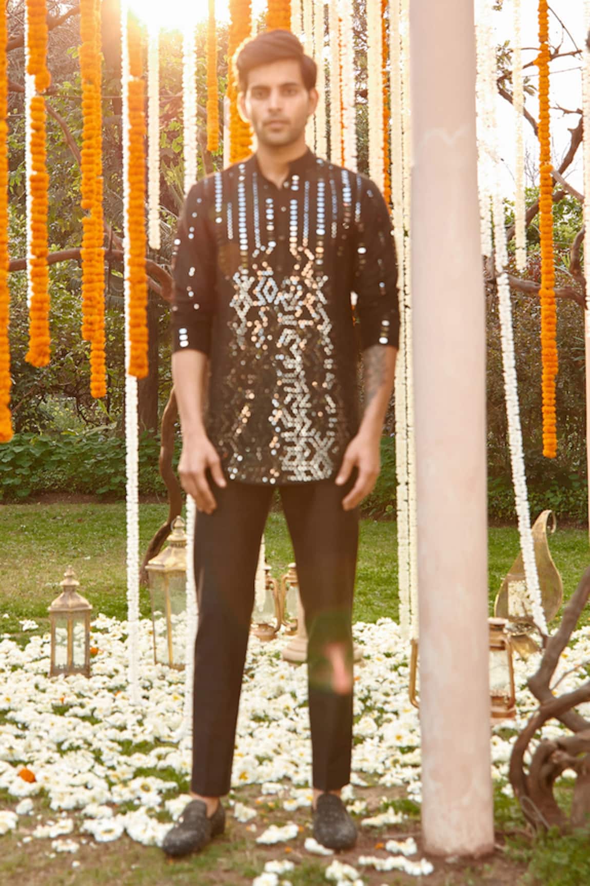 Twenty Nine Mirror Work Short Kurta