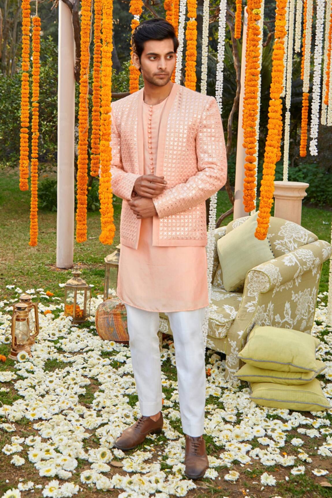 Twenty Nine Mirror Work Front Open Jacket 