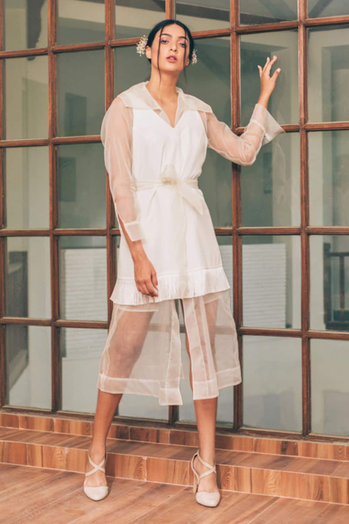 Tarini Vij Kate & Kylie Dress With Jacket