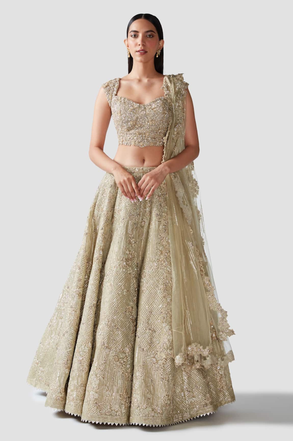 Swati Narula Arwa Embroidered Bridal Lehenga Set