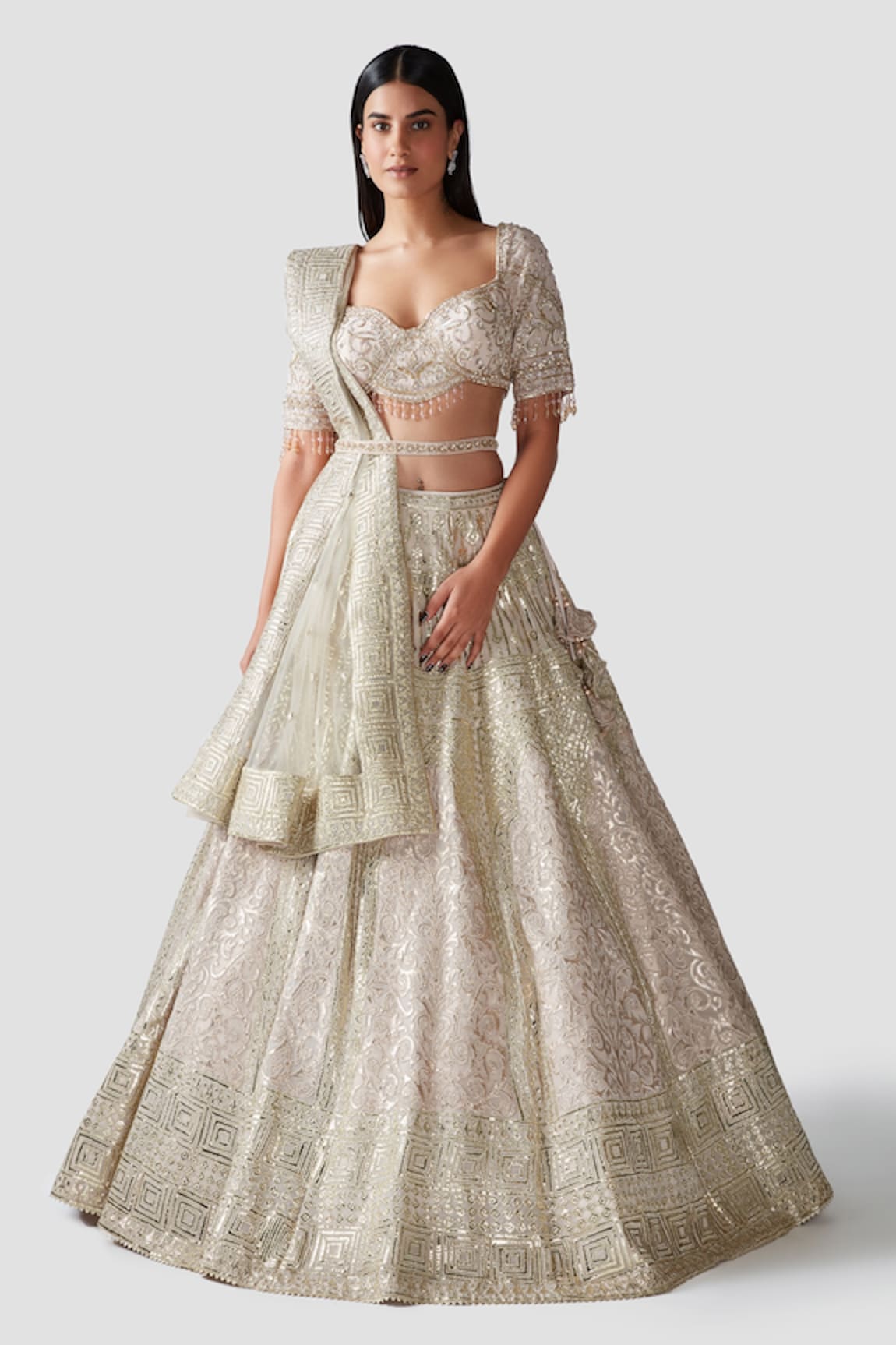 Swati Narula Aziza Embroidered Bridal Lehenga Set