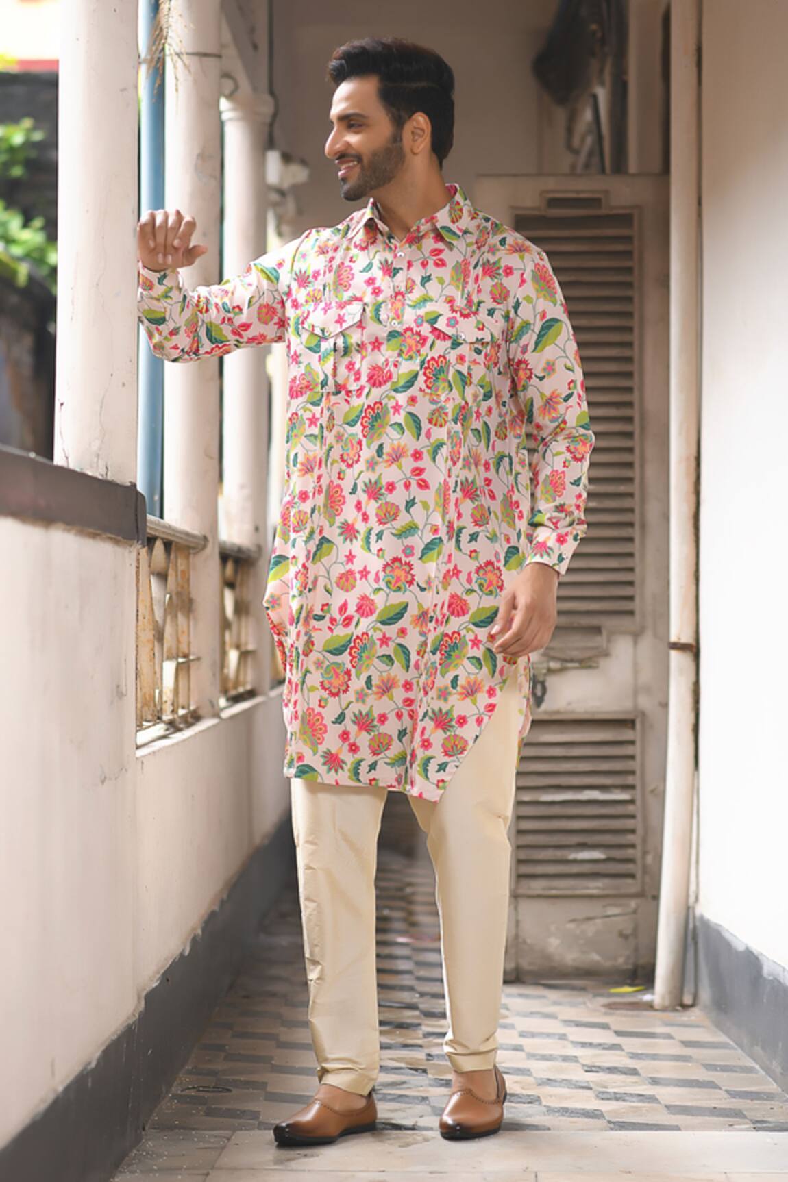 Priyanka Haralalka Floral Print Kurta Set 