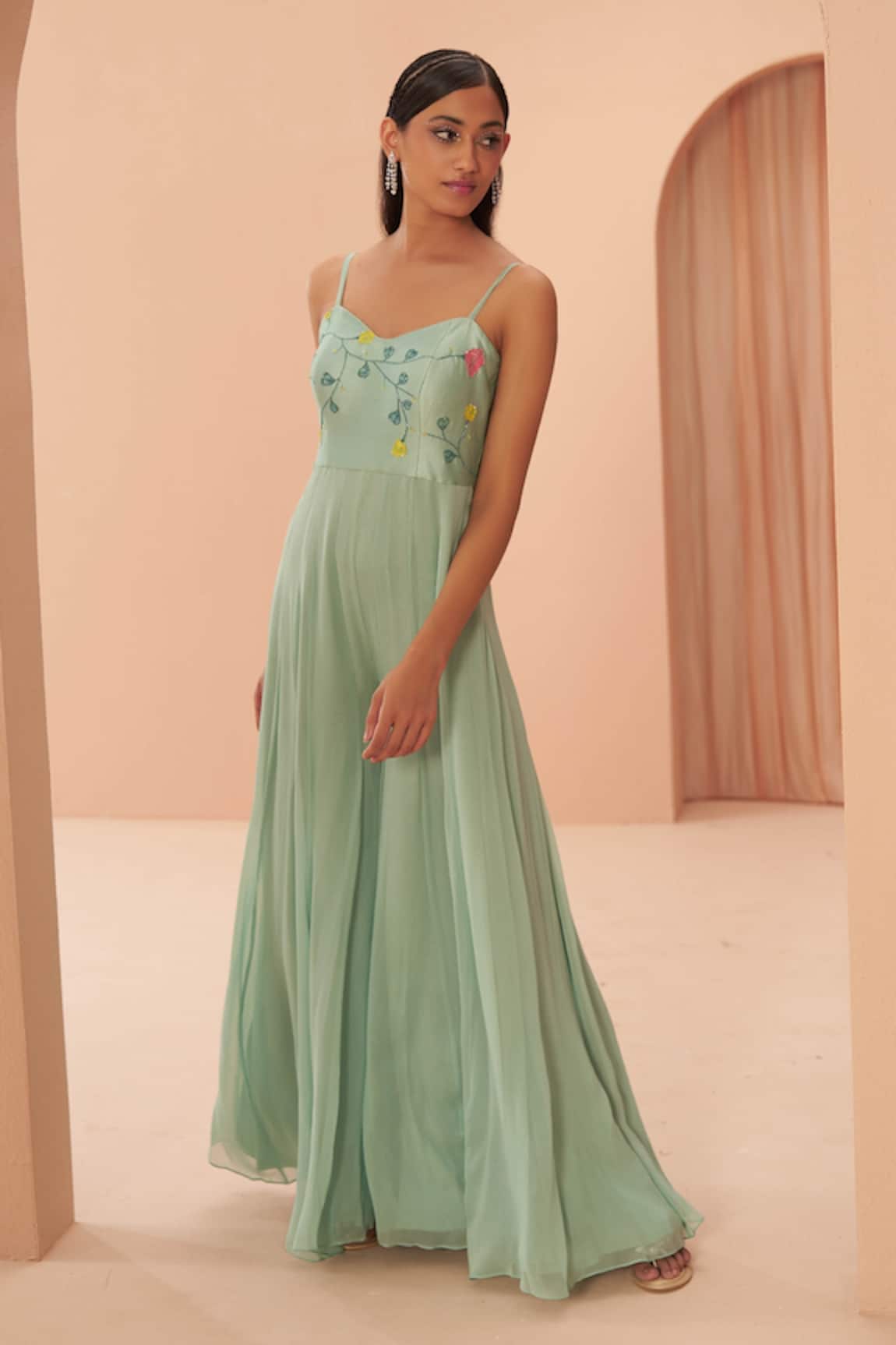 Parul Gandhi Ambrosia Hand Painted Jumpsuit 