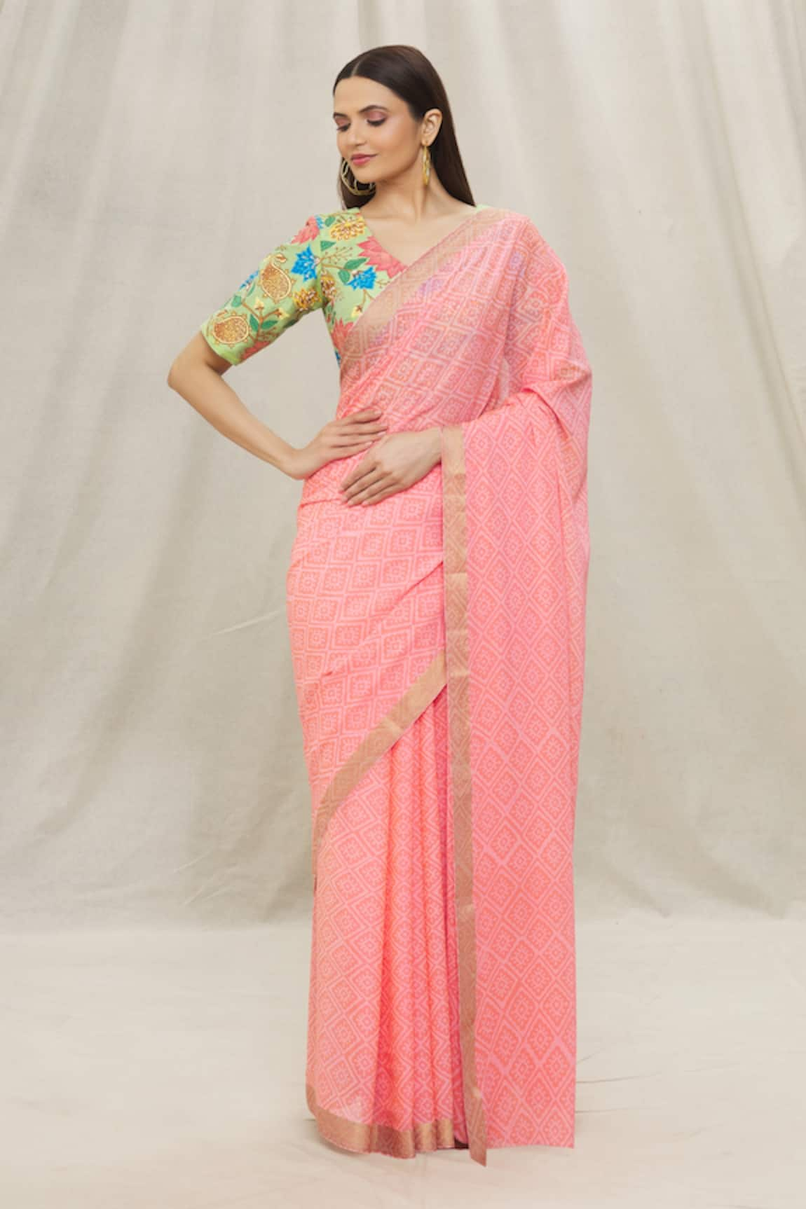 Anaya by Akruthi Floral Print Saree With Blouse