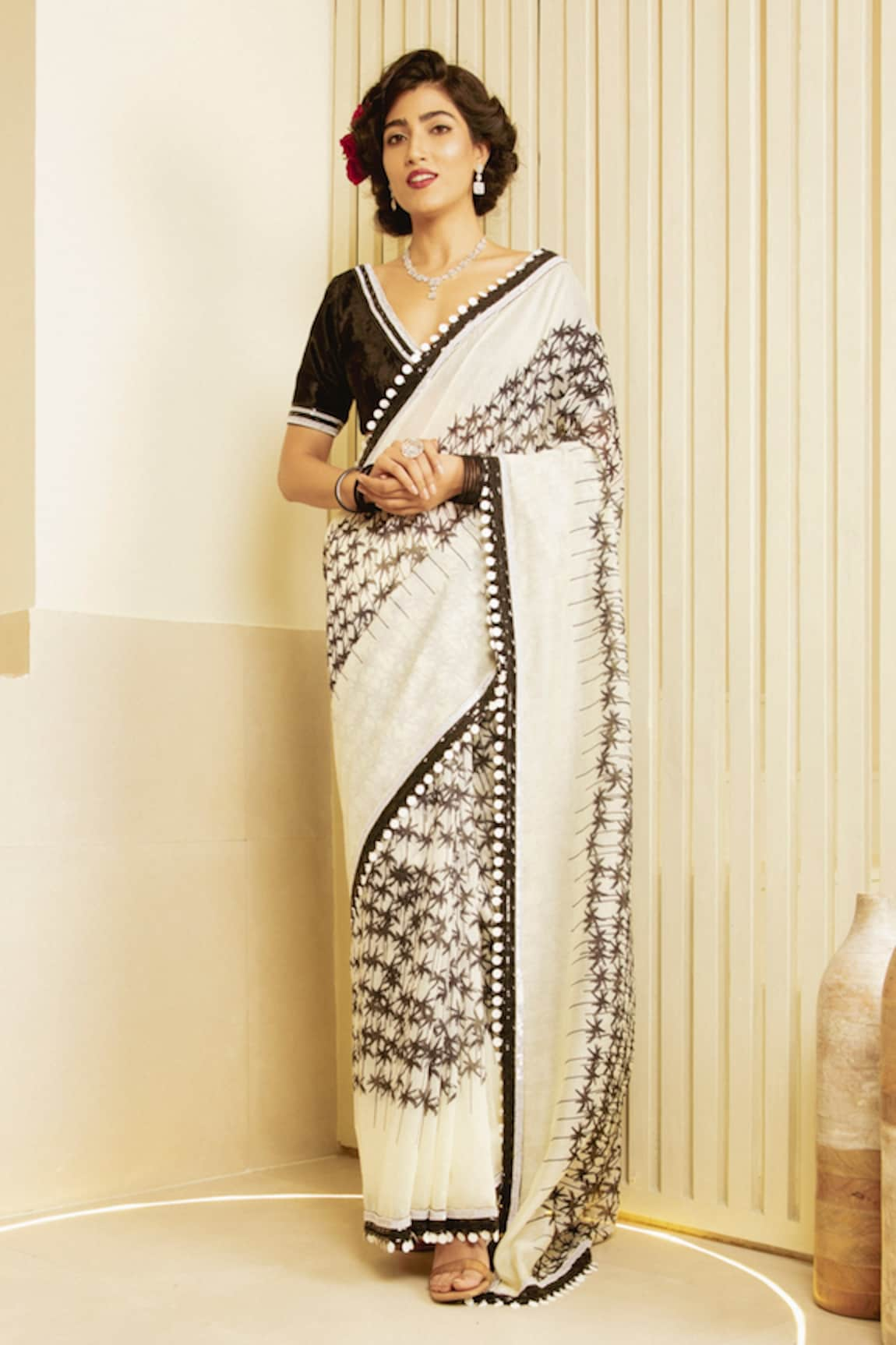 Saksham Neharicka Chanderi Printed Saree