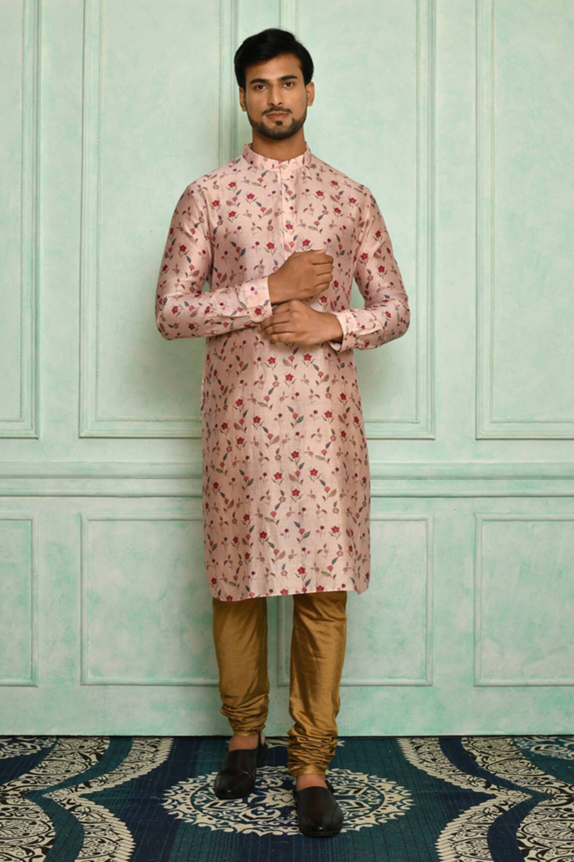 Pranay Baidya Floral Print Kurta Set