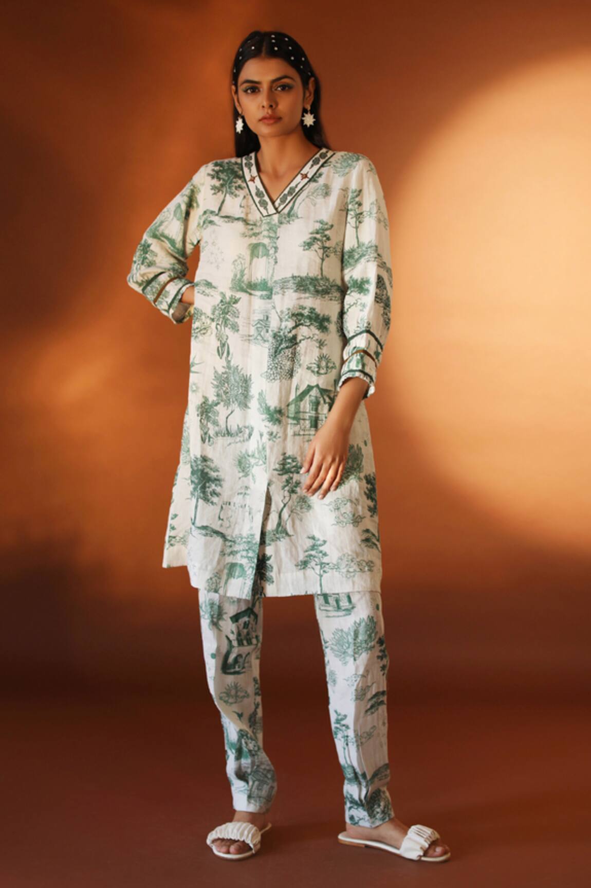 Pozruh By Aiman Sidra Floral Print Tunic 