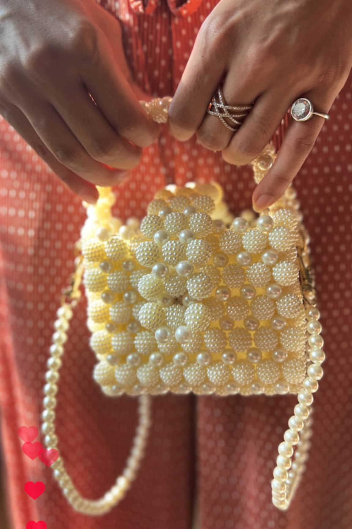 September Hues Pearl Mini Bag With Sling