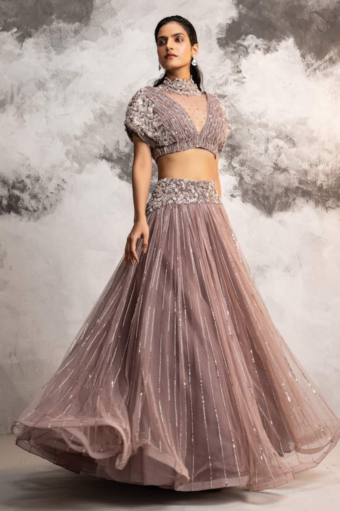 COUTURE BY NIHARIKA Embroidered Skirt With Blouse Set