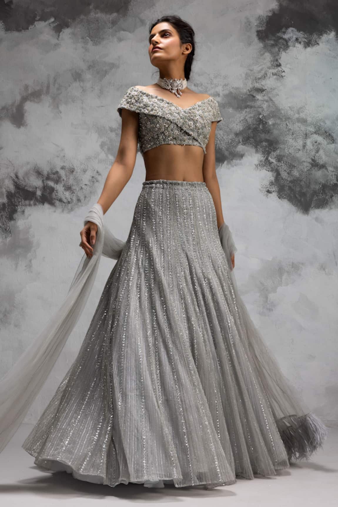 COUTURE BY NIHARIKA Embroidered Bridal Lehenga Set
