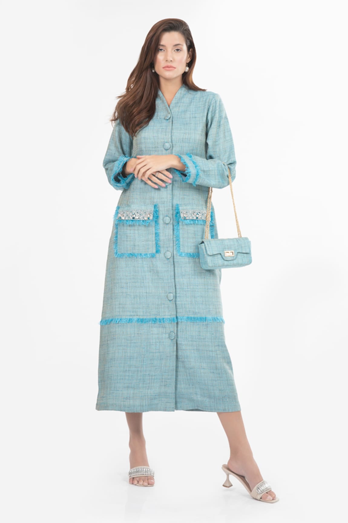 House of THL Charlotte Front-Open Jacket Dress