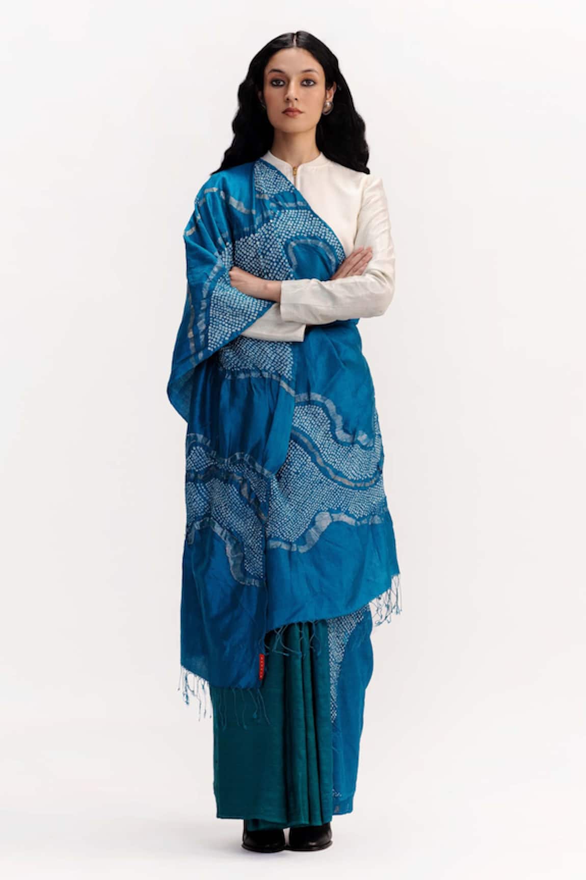 Studio Medium Lehar Handwoven Bengal Silk JamBan Saree
